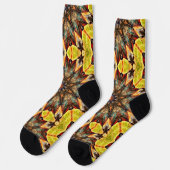 Funky Mandala Art Crazy Socks Socken (Linkes Detail)