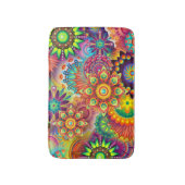 Funky Mandalases Bath Mat Badematte (Vorderseite Vertikal)