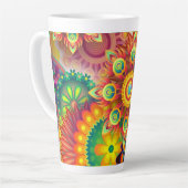 Funky Mandalases Latte Tasse (Linke Ecke)