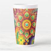 Funky Mandalases Latte Tasse (Vorderseite)