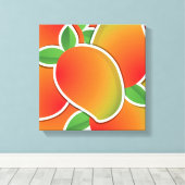 Funky Mango Leinwanddruck (Insitu (Holzboden))