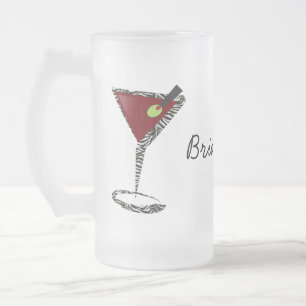 Funky martini Fun Bridesmaid Favoriten Mattglas Bierglas