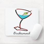 Funky martini red Bridesmaid Favoriten Mousepad (Mit Mouse)