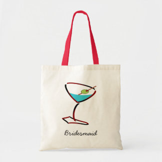 Funky martini red Bridesmaid Favoriten Tragetasche
