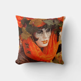 Funky Mask Carnival Throw Kissen