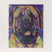 Funky-Mastiff-Dog-Puzzle Puzzle (Vertikal)
