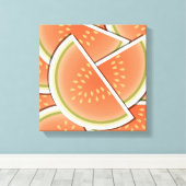 Funky Melone Keile Leinwanddruck (Insitu (Holzboden))