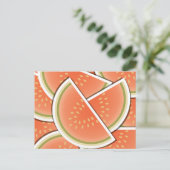 Funky Melone Keile Postkarte (Stehend Vorderseite)