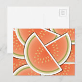 Funky Melone Keile Postkarte (Vorne/Hinten)