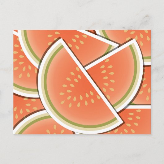 Funky Melone Keile Postkarte (Vorderseite)