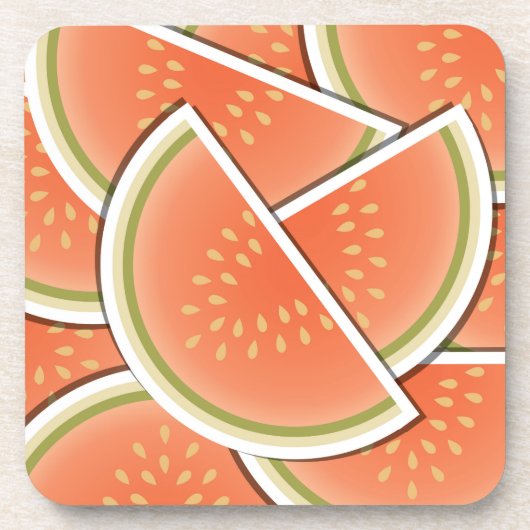 Funky Melone Keile Untersetzer (Vorderseite)