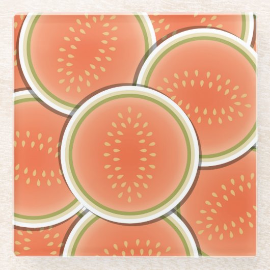 Funky melones glasuntersetzer (Vorderseite)