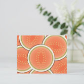 Funky melones postkarte (Stehend Vorderseite)