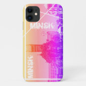 Funky Minsk Belarus Architektur iPhone 11 Fall Case-Mate iPhone Hülle (Rückseite)