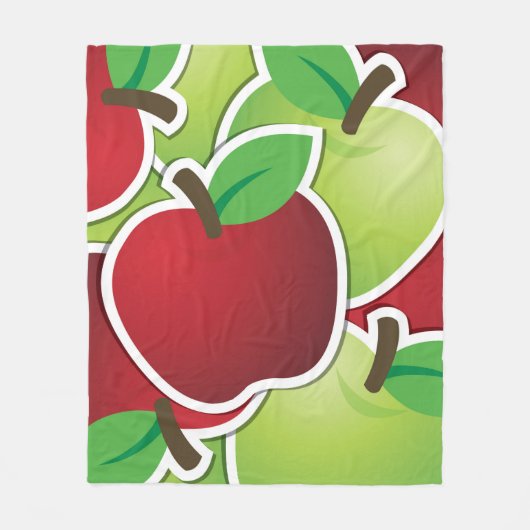 Funky mixed apples fleecedecke (Vorderseite)