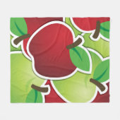 Funky mixed apples fleecedecke (Vorderseite (Horizontal))