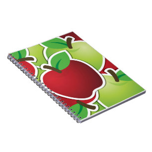 Funky mixed apples notizblock