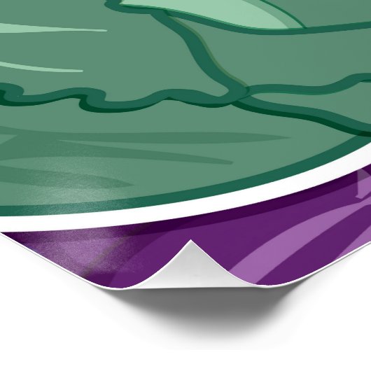 Funky Mixed Cabbage Poster (Ecke)
