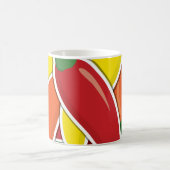 Funky Mixed Chili Paprikaschoten Kaffeetasse (Mittel)