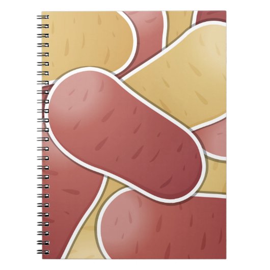 Funky Mixed Potato Notizblock (Vorderseite)