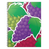 Funky Mixed Trauben Notizblock (Vorderseite)