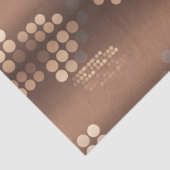 Funky Mocha Latte Bokeh-Punkte Seidenpapier (Detail)