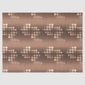 Funky Mocha Latte Bokeh-Punkte Seidenpapier (Vorderseite)