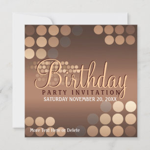 Funky Mocha Latte Party Einladung zum Geburtstag