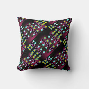 Funky Modern Dots Pattern Textil Kissen