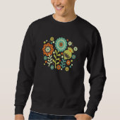 Funky Modern Graphic Floral Sweatshirt (Vorderseite)