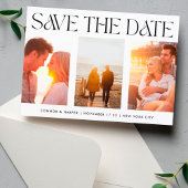 FUNKY MODERN TEXT | Drei Fotos Save The Date