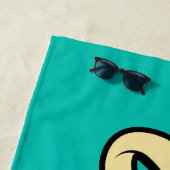 Funky Modern Topaz | Dark Türkise Aloha Beach Strandtuch (Beispiel)