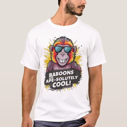 Funky Monkey: Affen sind völlig Cool T-Shirt (Vorderseite)
