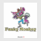 Funky Monkey  Aufkleber (Blatt)