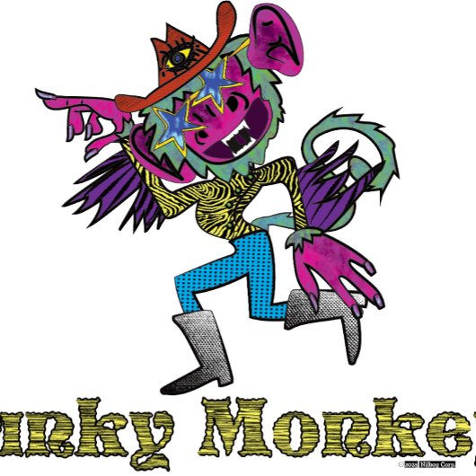 Funky Monkey  Aufkleber