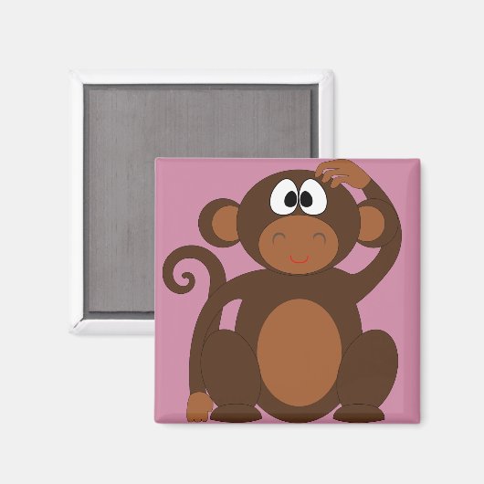 Funky Monkey Magnet (Vorderseite/Rückseite)