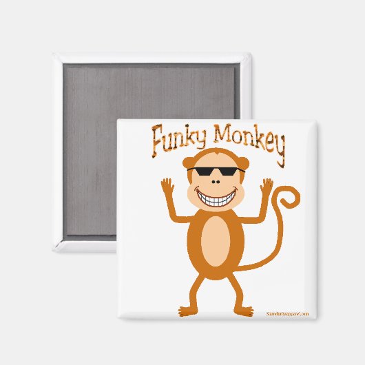 Funky Monkey-Magnet Magnet (Vorderseite/Rückseite)