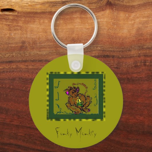 Funky Monkey Schlüsselanhänger (Vorderseite)