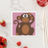 Funky Monkey Serviette (Beispiel)