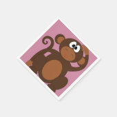Funky Monkey Serviette (Ecke)