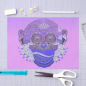 Funky Monkey Tribal Feathers Seidenpapier (Handwerk)