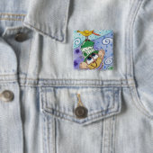 Funky Monkey und Banana Bird Button (Beispiel)