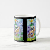 Funky Monkey und Banana Bird Kaffeetasse (VorderseiteRechts)