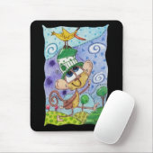 Funky Monkey und Banana Bird Mousepad (Mit Mouse)