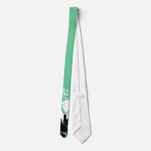 Funky Monogram-Grunge Coole Krawatte (Rückseite)