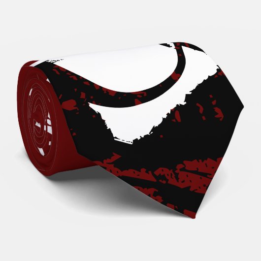 Funky Monogram-Grunge Coole Krawatte (Gerollt)