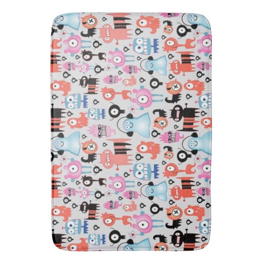 Funky Monsters Badematte (Vorderseite Vertikal)