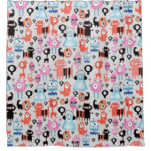 Funky Monsters Duschvorhang (Vorderseite)