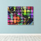 Funky Mosaic Wrapped Canvas Leinwanddruck (Insitu (Holzboden))