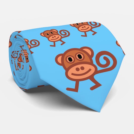 Funky Munkey Grafik-Krawatte Krawatte (Gerollt)